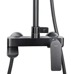 Душова система універсальна Qtap Vlasta New Gunmetal Black PVD з виливом QTVLA111GMB45651 - мініатюра 11