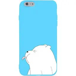 Чехол-накладка Toto Matt TPU 2 mm Print Case Apple iPhone 6/6s #57 Bear Tongue Sky Blue