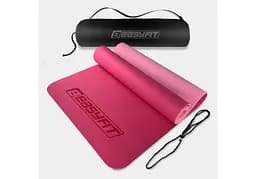 Коврик для йоги и фитнеса EasyFit TPE+TC 6 мм двухслойный + Чехол розовый (EF-1924s-PP)