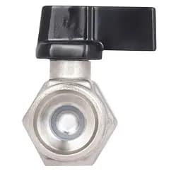 Кран кульовий міні Thermo Alliance Forte 1/2" ВЗ прямий, півметелик SF266W15 - мініатюра 2