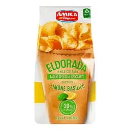 Картопляні чіпси зі смаком базиліку та лимону Amica Alfredo's Basil & Lemon 130 г