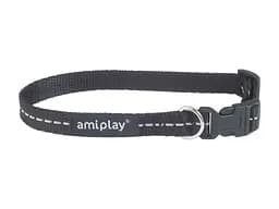 Нашийник для собак Amiplay Reflective L 35-50 * 2 см - чорний
