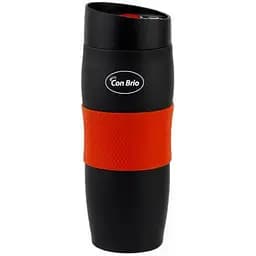 Термос Con Brio CB-366-SV нержавіюча сталь чорний із червоною вставкою 500мл
