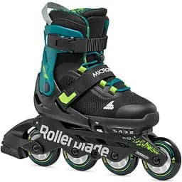 Ролики дитячі Rollerblade Microblade XT 36,5-40 Чорний-Зелений