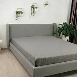 Простирадло Бамбук Середньо-сіре м'яке довжина 2,00 × 2,30 м для двоспального різання