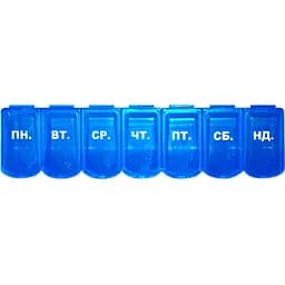 Органайзер для пігулок Красота та Здоров'я лінійка 7 днів (РТ 6028)