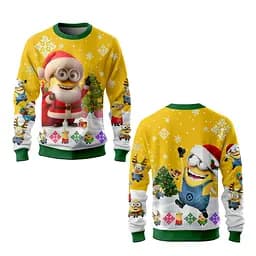 Свитшот с 3D принтом Merry Minion 31562 XL