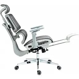 Офісне крісло GT Racer B-2450 White/Gray [121431] - мініатюра 3