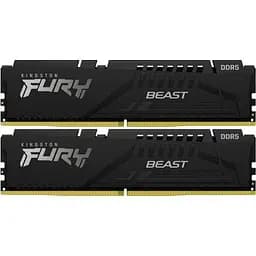 Модуль пам'яті для комп'ютера DDR5 32GB (2x16GB) 6000 MHz Fury Beast Black Kingston Fury (ex.HyperX) (KF560C36BBE2K2-32) - мініатюра 6