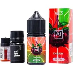 Набор компонентов для самозамеса солевой заправки Wes Ai Neon Cherry Вишня 30 мл, 0-50 мг (18610)