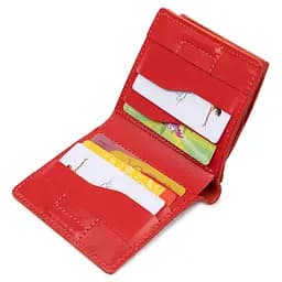 Жіноче шкіряне портмоне Grande Pelle 9.5х10х2 см acs0018783 - мініатюра 3