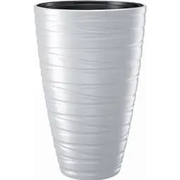 Горщик для квітів Prosperplast Maze з вкладишем 375х579 мм білий (88864-449)