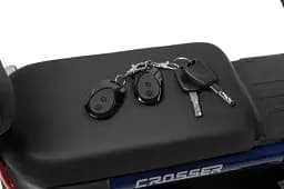 Електроскутер Двомісний Crosser CR2 (800W, 60V, 24Ah, графенові АБК) Синій - мініатюра 7