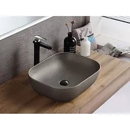 Умивальник Rea Belinda 32,5x45,5 grey (REA-U8492), Матова - мініатюра 4