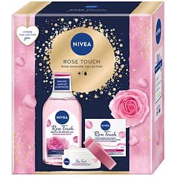 Уцінка. Набір жіночий Nivea Rose Touch 2024: Зволожувальний гель-крем 50 мл + Міцелярна вода 400 мл 