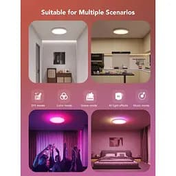 Стельовий світильник Govee 30cm RGBWW + RGBIC Smart Ceiling Light (H60A1) [129580] - мініатюра 9