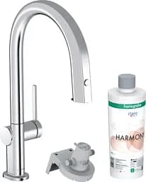 Смеситель для кухни Hansgrohe Aqittura M91 FilterSystem 210 1jet pull-out Sbox сет с Harmony 76800000 хром