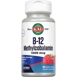 Вітаміни KAL B12 Methylcobalamin Berry 1000 мкг 60 пігулок