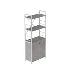 Етажерка 3/60 Ferrum-decor Серії Конект із тумбою 144x60x28 Білий ДСП Бетон (FRD-104455)