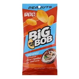Арахис Big Bob Белые грибы и сметана жареный соленый 60 г