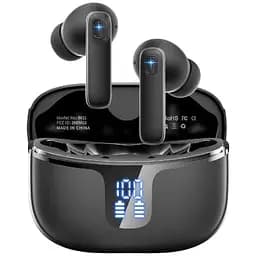 Беспроводные наушники Renimer BK11 с шумоподавлением 4 микрофонами и светодиодным дисплеем черные (my-9157)