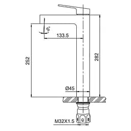 Змішувач для раковини Koer KI-11016-02 (KR4790) - мініатюра 2