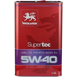 Олива моторна Wolver Supertec 5W-40 API SN/CF 4 л (968)