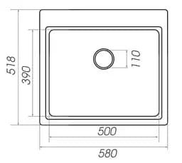 Кухонна мийка Platinum 5852 VESTA (SP000025130) - мініатюра 5