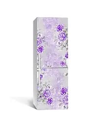 Наклейка на холодильник Урожай троянди бутони ПВХ з ламінацією Квіти Фіолетовий 65х200 см Happy Pocket Z184258