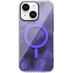 Чохол TPU Epik Shiny Mountain (MagFit) для Apple iPhone 14/13 (6.1) Purple