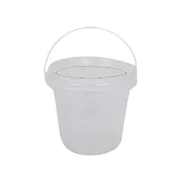 Ведро с крышкой прозрачное белая ручка 1000 мл 300 шт./уп.