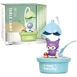 Дитяча настільна лампа Куромі квітковий горщик блакитна (351A)