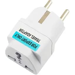 Переходник на евро розетку UK/US EU White (17441)