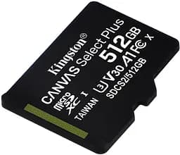 Карта пам'яті Kingston microSDHC/SDXC UHS-I Class 10 Canvas Select Plus 512Gb - мініатюра 2