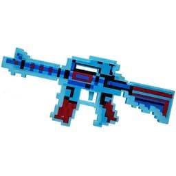 Дитяча іграшка Автомат музичний Bambi з лазером Синій MW2228