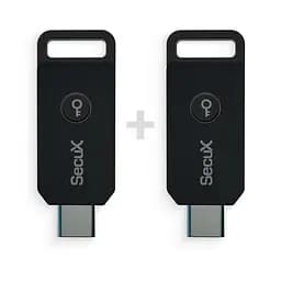 Апаратні ключі SecuX PUFido Clife Key (2FA) сертифікований за стандартом FIDO2, USB Type-C набір з 2 шт. (B0F32FWR2N-2) - мініатюра 2
