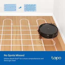Робот-пилосос TP-Link TAPO RV 20 MAX LIDAR з підтримкою вологого прибирання + док-станція - мініатюра 8