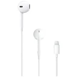 Навушники Apple EarPods з мікрофоном with Lightning Connector White (MMTN2)