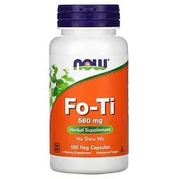 Натуральна добавка NOW Fo-Ti 560 mg, 100 вегакапсул