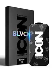 Захисне скло для Apple iPhone 17 Air, Supreme Black Icon, повноекранне загартоване скло 9H, 3D, протиударне, ультратонке, глянцеве, з олеофобним і жировідштовхуючим покриттям, з сіточкою на динамік, преміум, ArmorStandart (ARM86402)