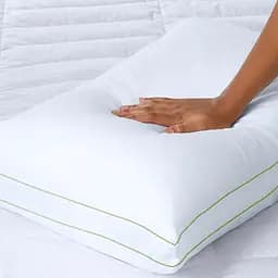 Подушка пух Cosas Feather антиалергенна 50x70 см білий (Pillow_50x70_Fluff_BKGreen) - мініатюра 8
