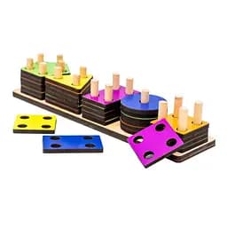 Дитячий дерев'яний сортер Фігури Монтессорі Puz-90320