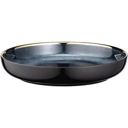 Тарілка Ardesto глибока Andria 21.1см кераміка синьо-сірий kuh0014821