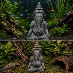 Декорація Hobby Mitra 12x8x20 см східна Zen-статуя для акваріума і тераріуму (41721)