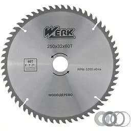 Диск пиляльний Werk 250 x 32 мм (118504)