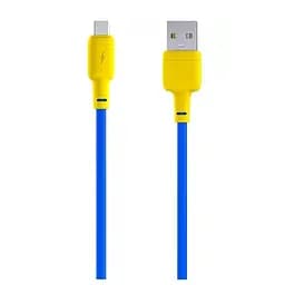 Кабель Gelius Full Silicon USB Type-C GP-UCN001C 1.2 м Yellow/Blue