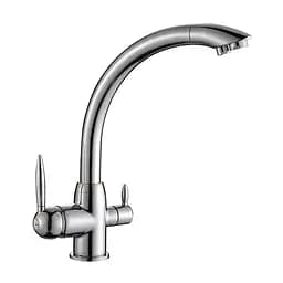 Змішувач для кухні на дві води Mixxus Premium Bona 021 MI5929 Хром