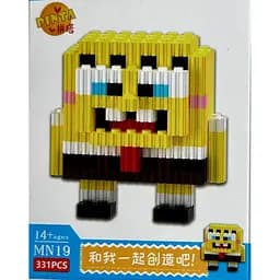 Дитячий конструктор Губка Боб Квадратні штани на 331 деталь, конструктор Губка Боб 10 см