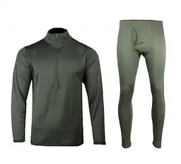 Флісова тактична термобілизна Mil-Tec Thermofleece Underwear gen. III Level 2 - Olive -11222001 -3XL