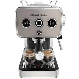 Кофеварка рожковая Distinctions Titanium 1.1л молотая + чалды серебристый Russell Hobbs kuh0015247